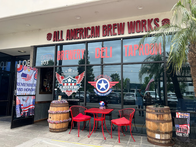 the entrance to All American Brew Works 